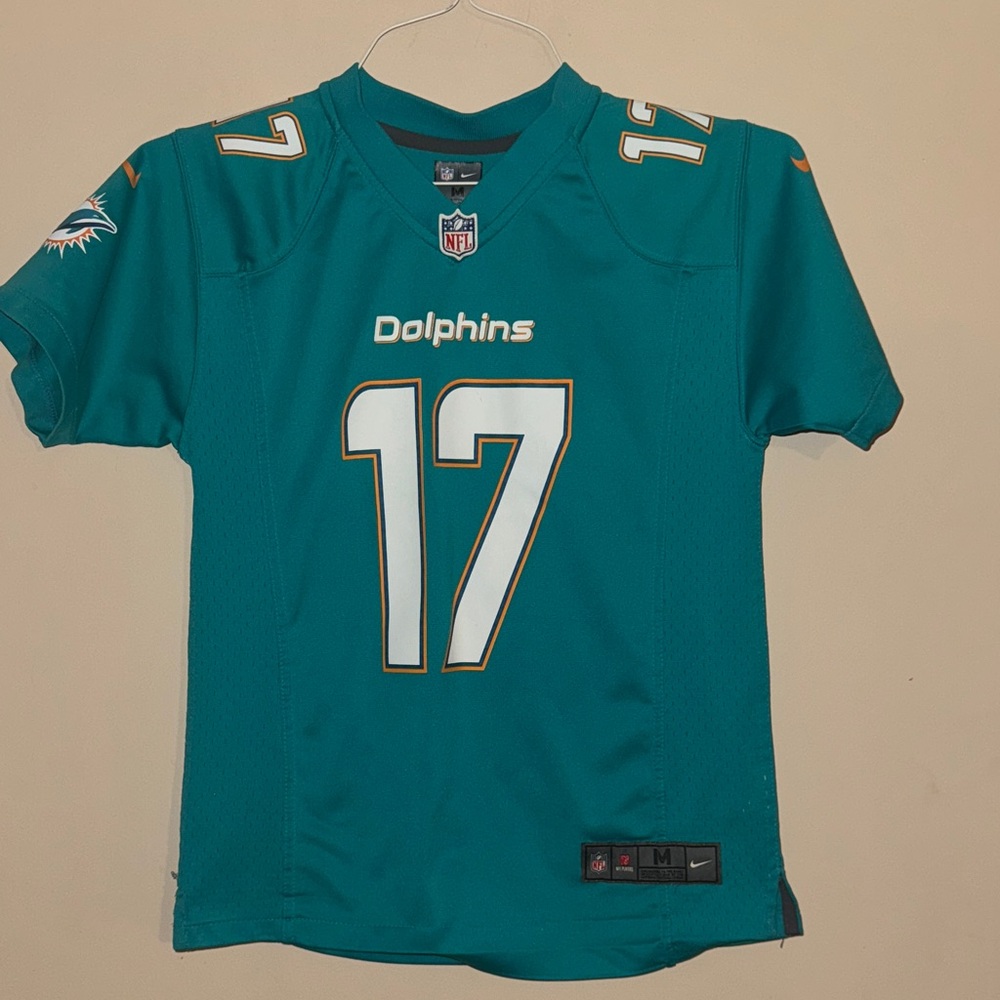 Nike Kids Teal Dolphins Jersey with Number 17 Tannehill M